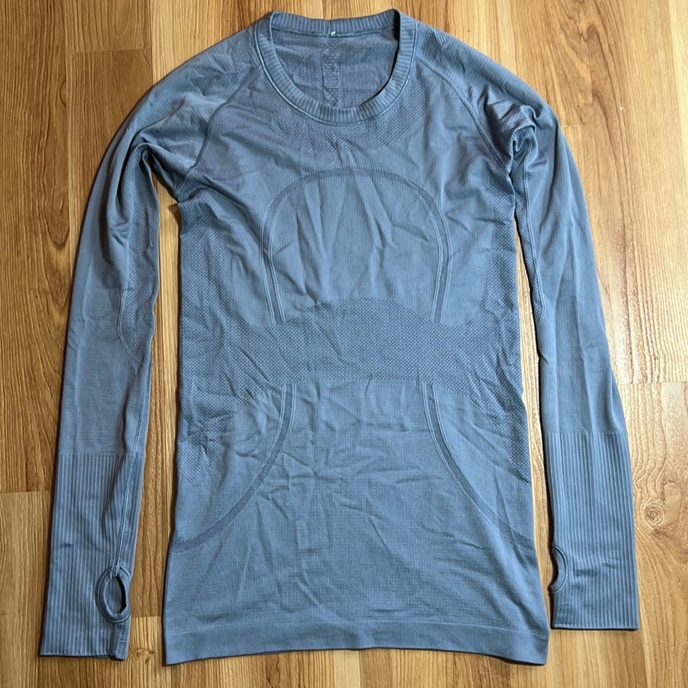 lululemon athletica Blue Long Sleeve Top